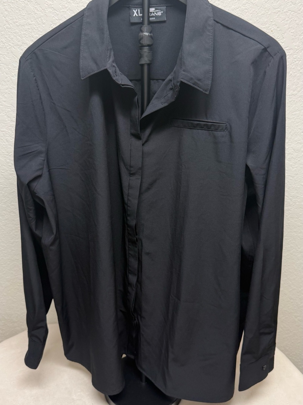XLarge Black Dress Shirt - Classic Button-Down